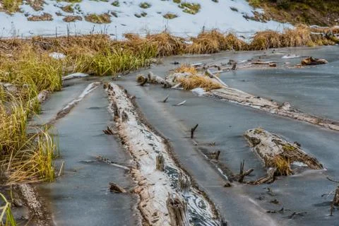 Frozen Lake Stock Photos
