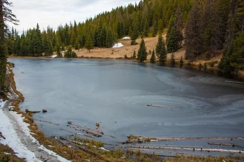 Frozen Lake Stock Photos