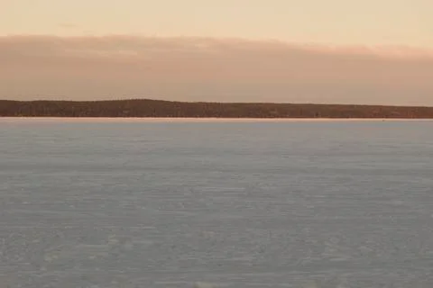 The frozen lake Stock Photos