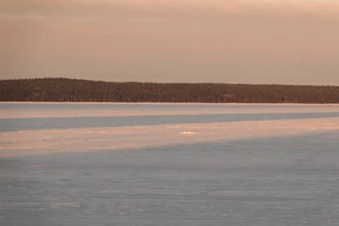 The frozen lake Stock Photos