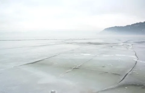 Frozen lake Stock Photos