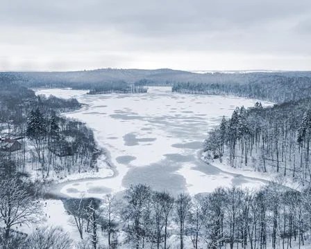 Frozen lake Stock Photos