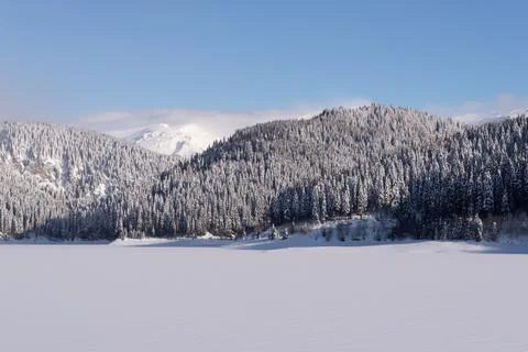 Frozen lake Stock Photos