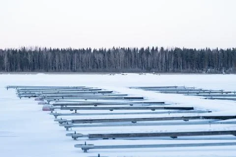The Frozen Lake Stock Photos