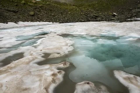 Frozen lake Stock Photos