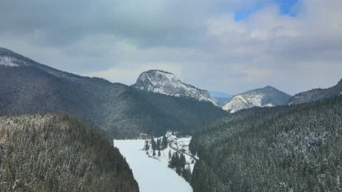 Frozen Lake - Romania part 2 Stock Footage 172263732