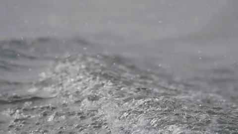 Frozen Lake slow wave Video stock 101377710