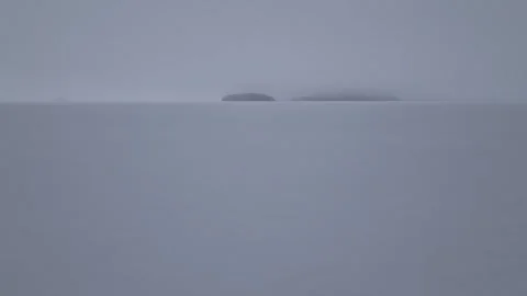 Frozen lake with snow Stock Footage 249832939