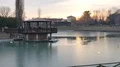 The frozen lake at sunset, Bologna 4k or 4k+ Resolution