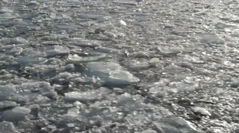 Frozen Lake Water Stock Footage 20606958
