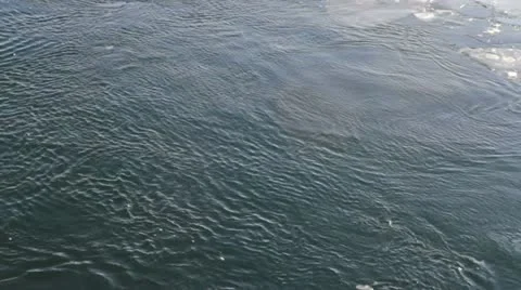 Frozen Lake Water Stock Footage 20607307