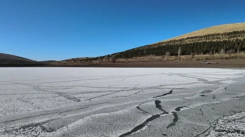 Frozen lake winter Stock Footage 239265183
