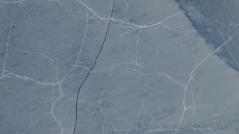 Frozen Lake - Winter Pattern - Rural Norway Stock Footage 343082170