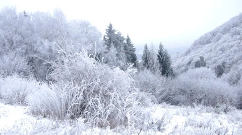 Frozen landscape Stock Footage 34249990