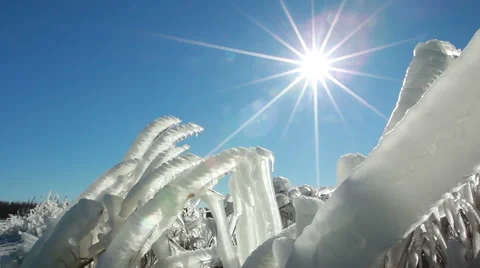 Frozen landscape Stock Footage 47413580