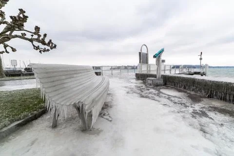 Frozen landscape 스톡 사진