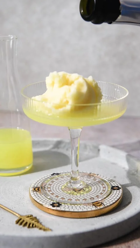 Frozen Limoncello Stock Footage 245917871