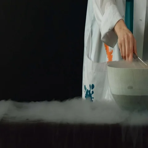 Frozen in liquid nitrogen Stock Footage 69583481