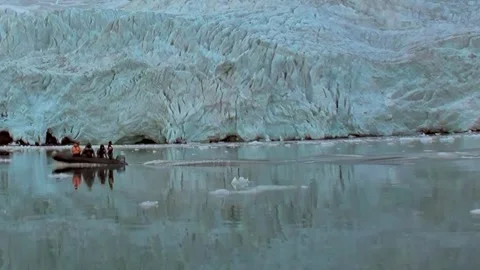 Frozen Majesty Aboard an Arctic Expedition Boat Stock Footage 340484261
