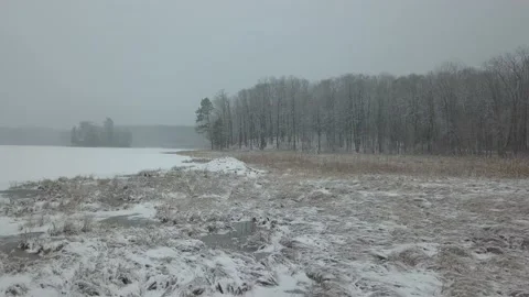 Frozen Minnesota Lake Stock-Footage 166516865
