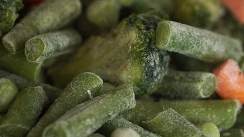 Frozen Mixed Vegetables Stock Footage 108074565