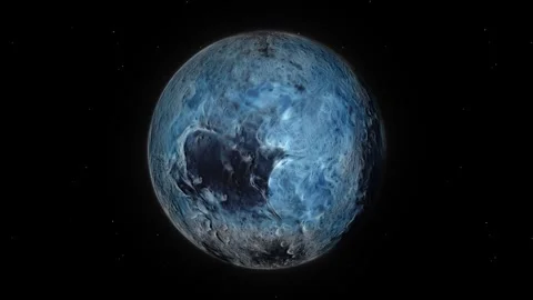 Frozen Ocean Exoplanet Seamless Loop Stock Footage 287464491