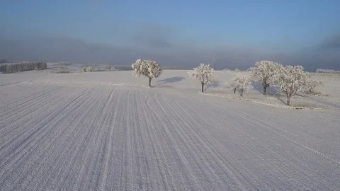 Frozen Orscholz from above Video stock 71120445