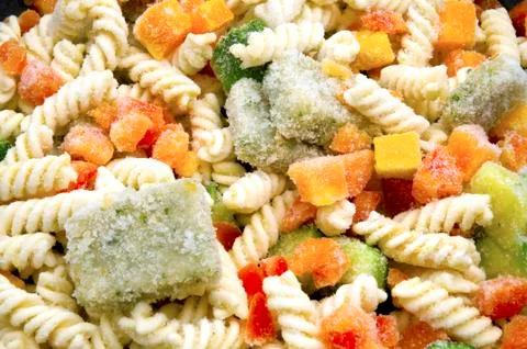 Frozen pasta Stock Photos