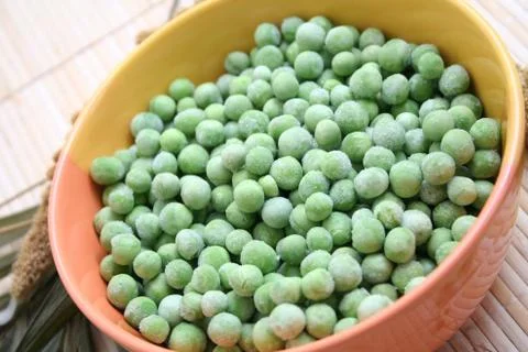 Frozen peas Foto stock