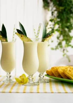 Frozen Pina Coladas Stock Photos