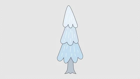 Frozen pine tree 스톡 동영상 337933764