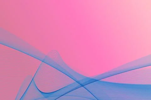 Frozen Pink Gradient with Blue Wave Design Stock Illustration