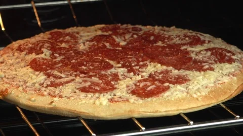 Frozen Pizza Timelapse Stock Footage 119991406