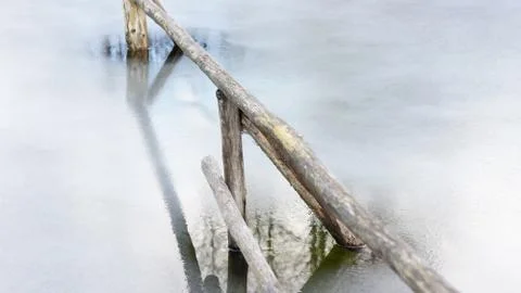 Frozen pond Foto stock