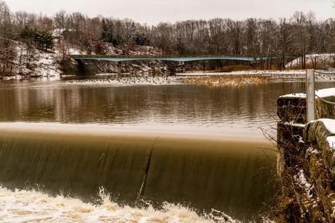 A frozen Pond Foto stock
