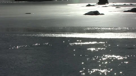 Frozen Pond at Sunset Stock Footage 1270018