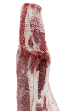 Frozen pork macro Foto stock