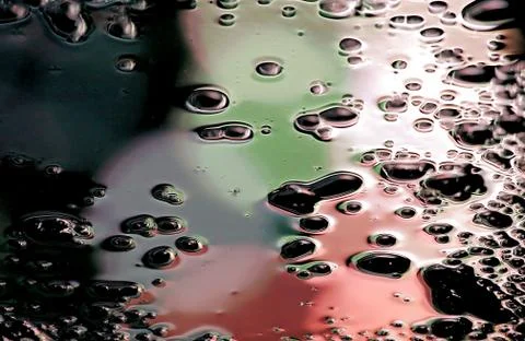 Frozen puddle Stock Photos