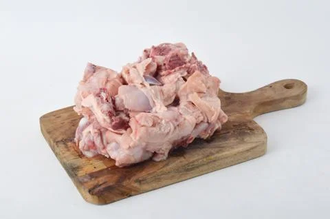 Frozen raw chicken meat Stock Photos