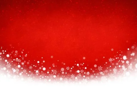 Frozen red Christmas background Stock Photos