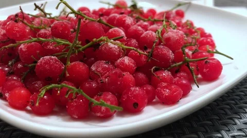 Frozen red currants close up. 13 Stock Footage 98469848