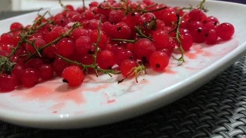 Frozen red currants close up. 3 Stock Footage 98469882