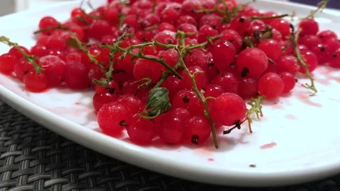 Frozen red currants close up. 5 Stock Footage 98469875