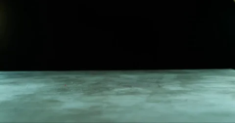 Frozen red rose falling on the ground and scattering in slow motion Stock Footage 71215124