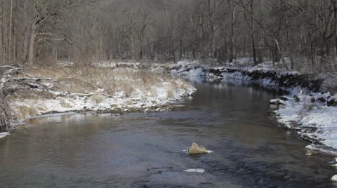 Frozen River 1 Stock Footage 46970310