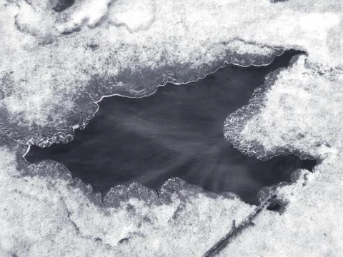 Frozen river 6 Stock Photos