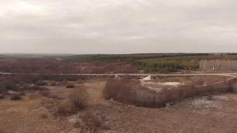 Frozen river Stock Footage 120908286