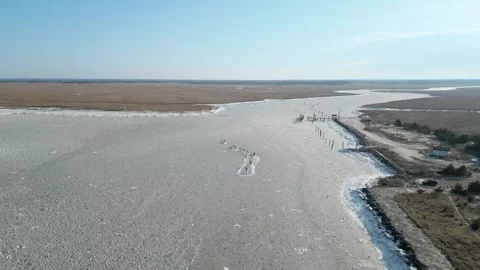 Frozen River Stock Footage 300649425