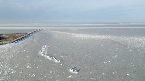 Frozen River Stock Footage 300649642