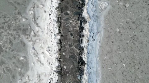 Frozen River Stock Footage 300650092